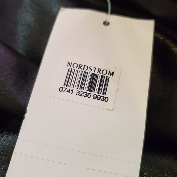 NWT Nordstrom Skirt by Leith - Sparkly Stretch Black Pencil Skirt - Picture 4 of 4